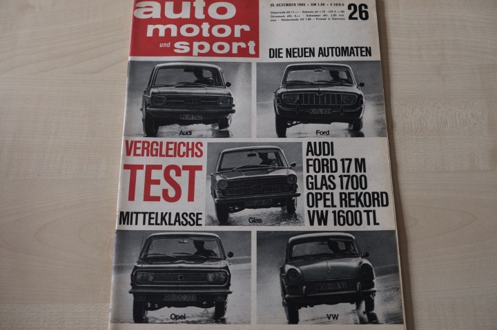 Deckblatt Auto Motor und Sport (26/1965)